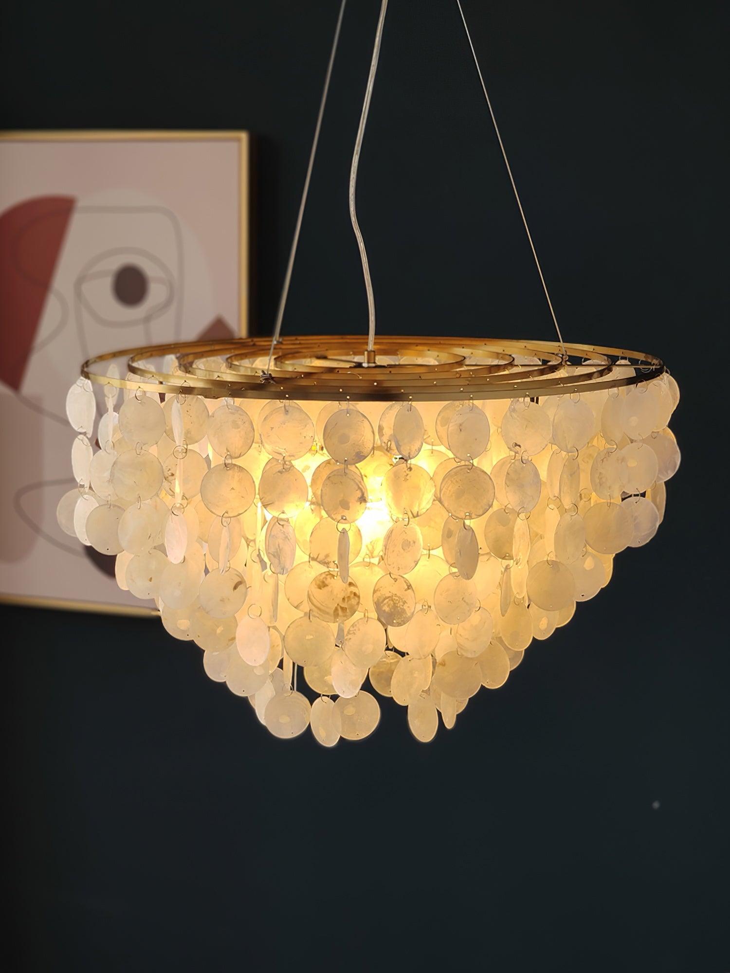 Esileth Postmodern Luxury Shell Wind Chime Chandelier - Letslighting