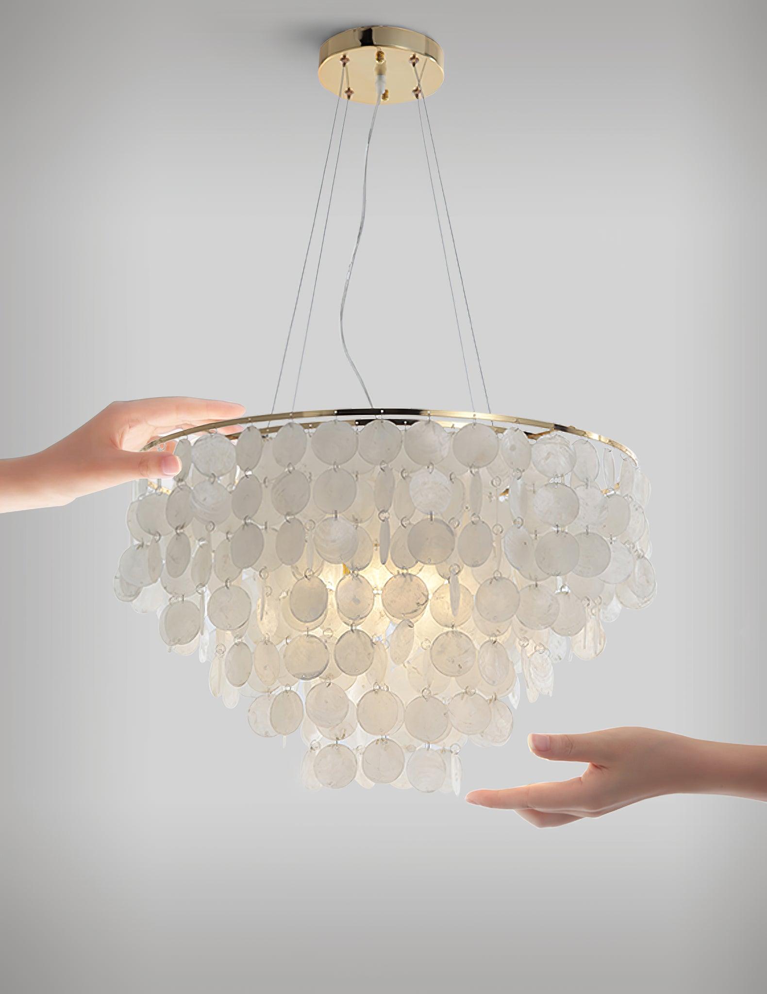 Esileth Postmodern Luxury Shell Wind Chime Chandelier - Letslighting