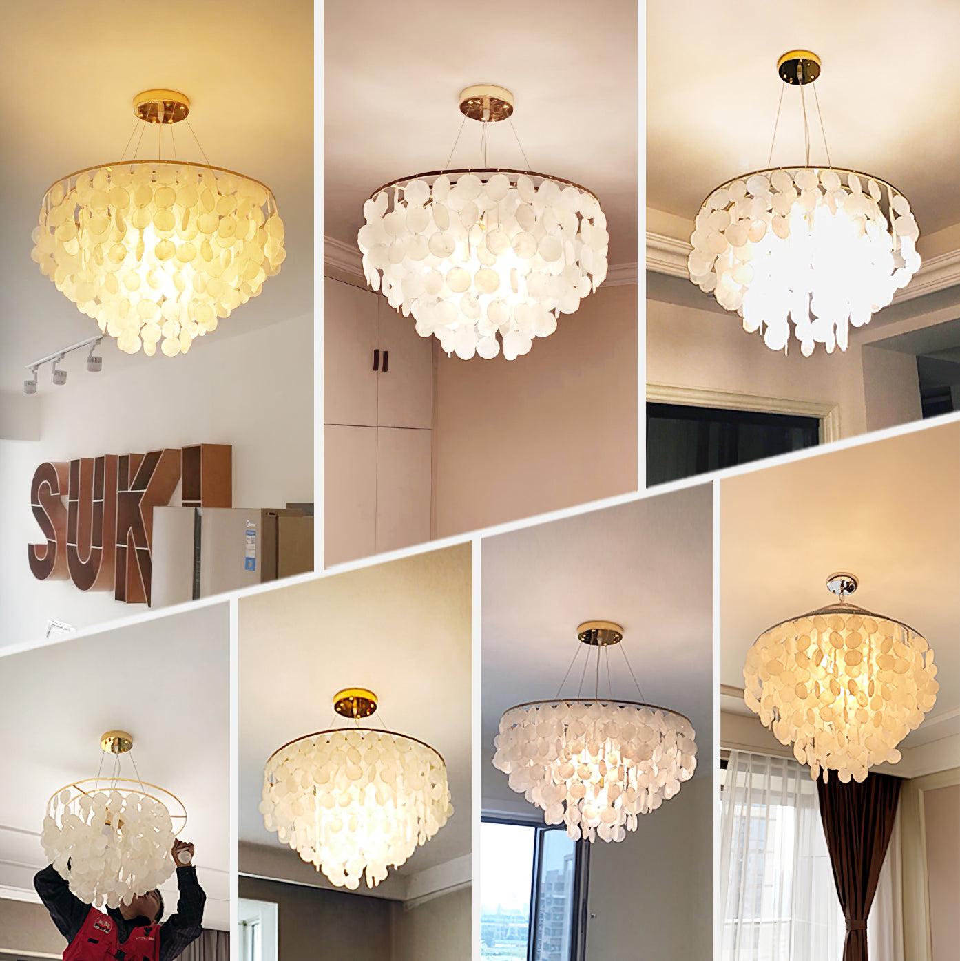 Esileth Postmodern Luxury Shell Wind Chime Chandelier - Letslighting