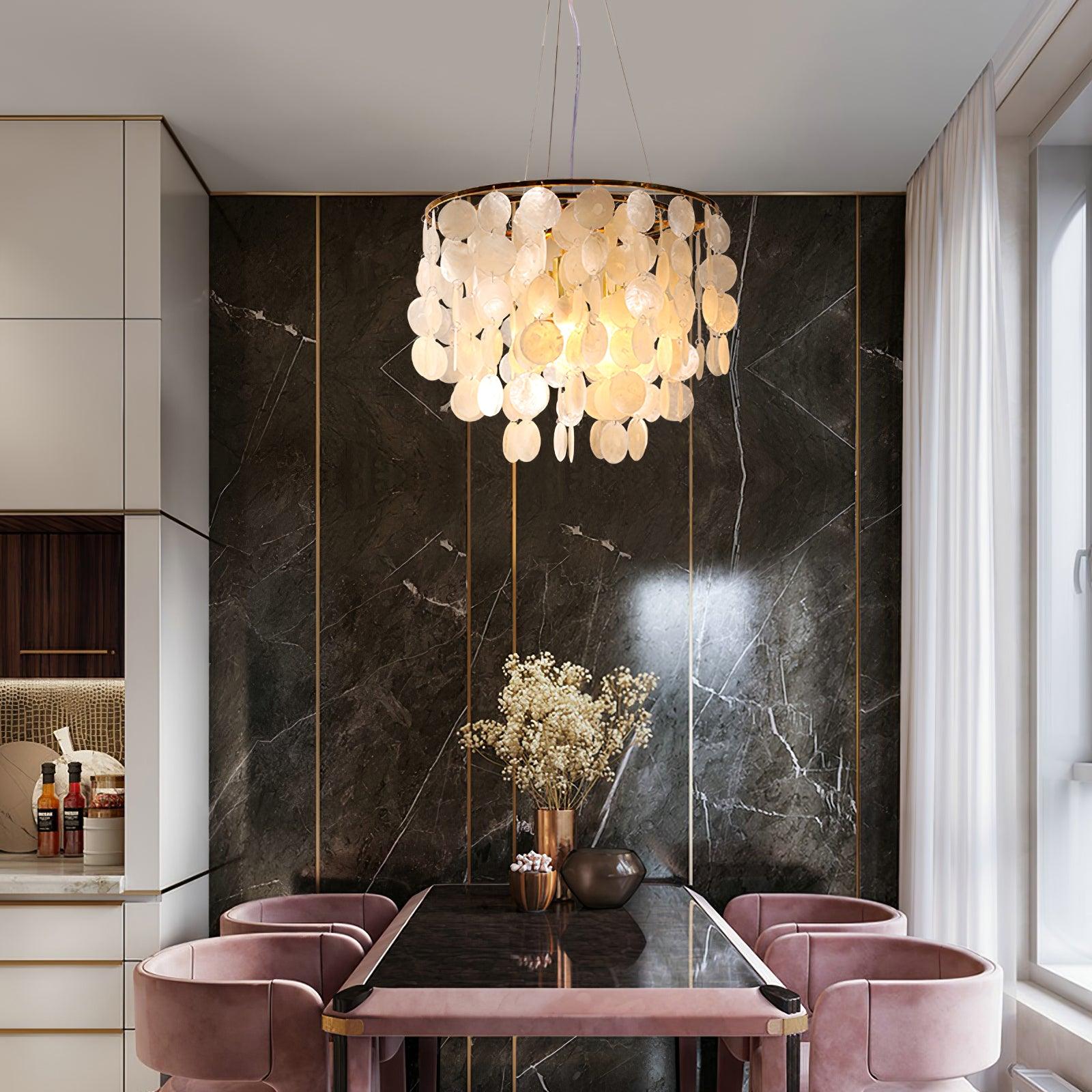 Esileth Postmodern Luxury Shell Wind Chime Chandelier - Letslighting
