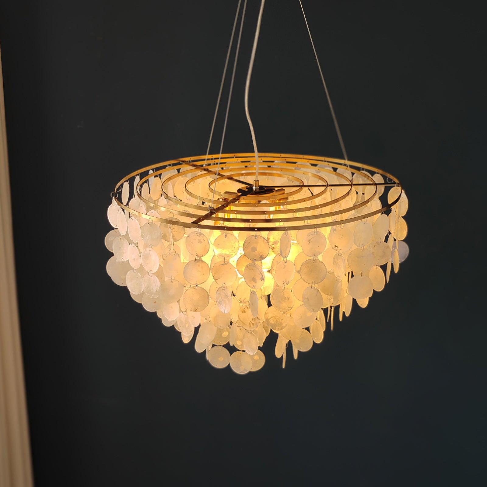 Esileth Postmodern Luxury Shell Wind Chime Chandelier - Letslighting