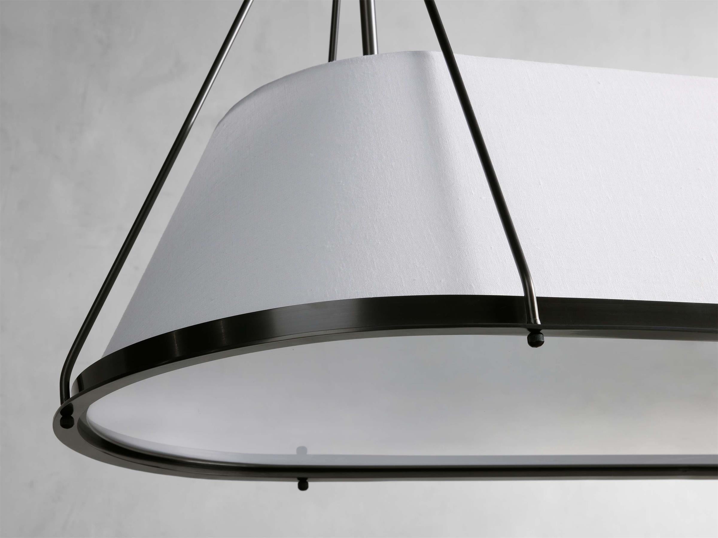 Lysilara Vintage Industrial Linear Fabric Chandelier - Letslighting