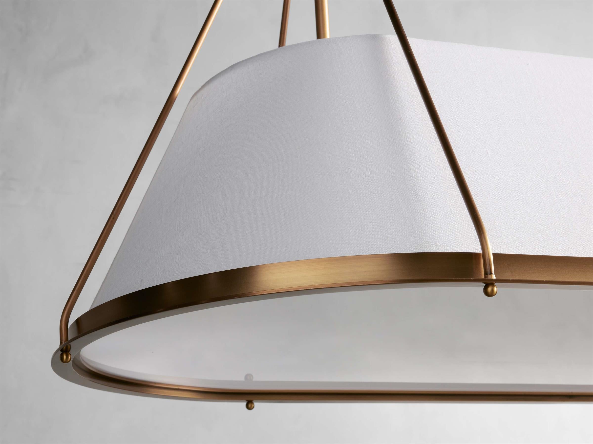 Lysilara Vintage Industrial Linear Fabric Chandelier - Letslighting