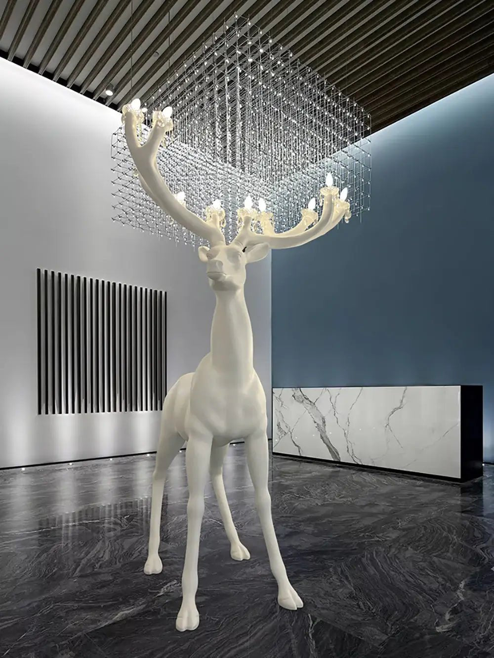 Lustra Floor Lamp Deer Figure Playful Artistic - Letslighting