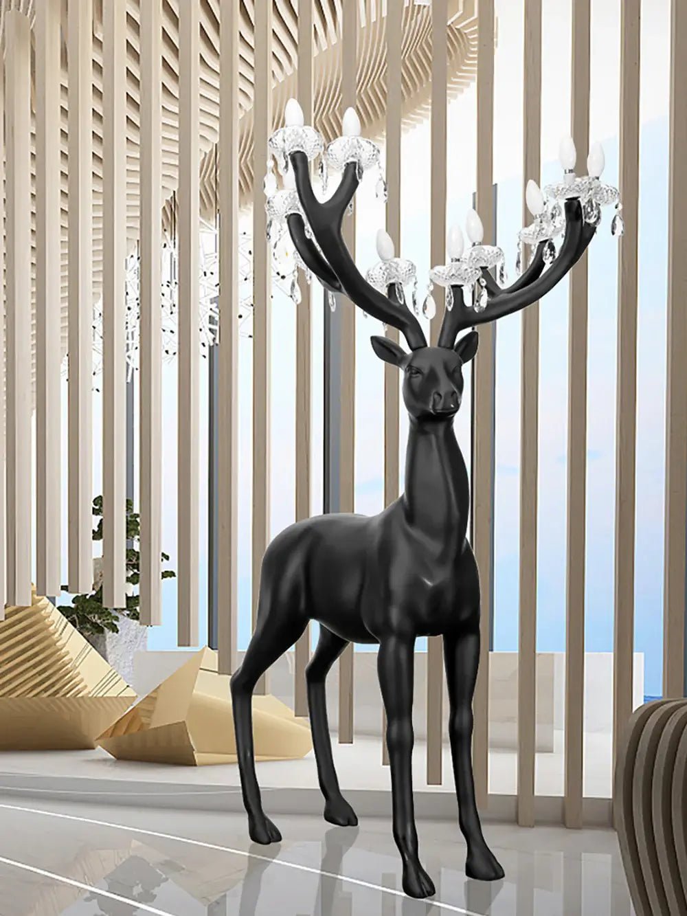 Lustra Floor Lamp Deer Figure Playful Artistic - Letslighting