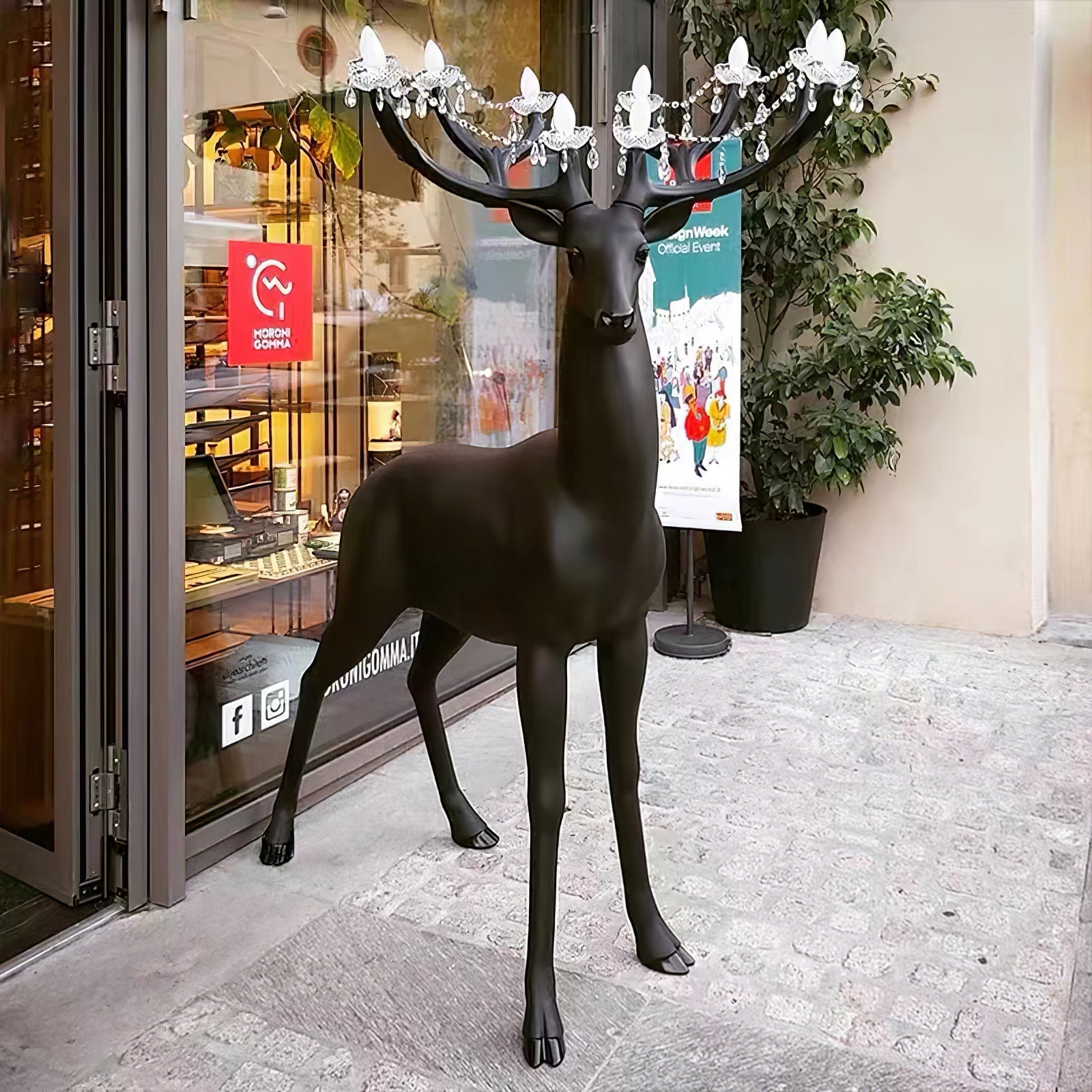 Lustra Floor Lamp Deer Figure Playful Artistic - Letslighting