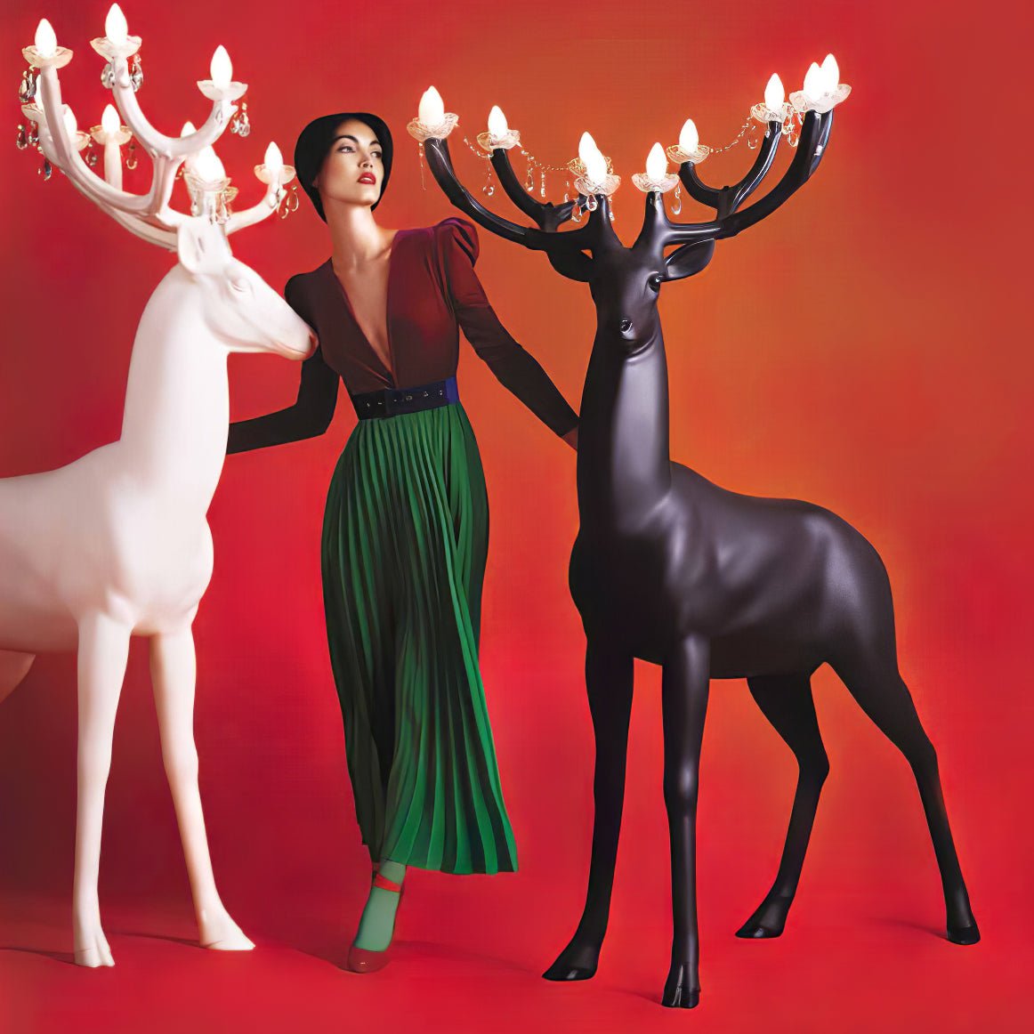 Lustra Floor Lamp Deer Figure Playful Artistic - Letslighting