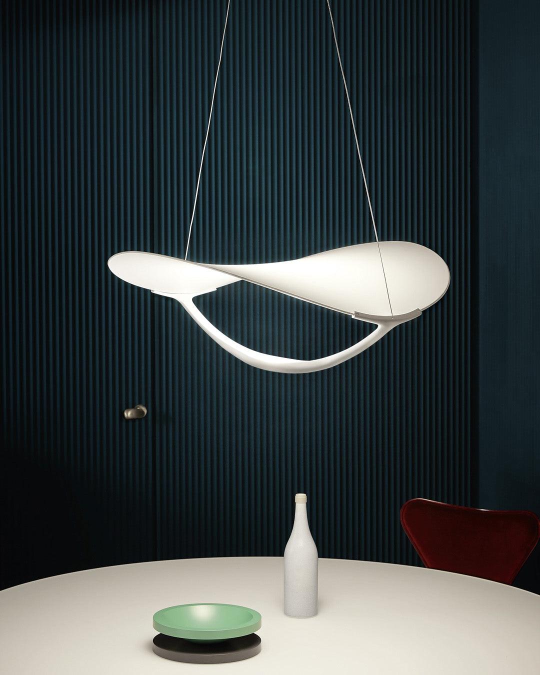 Shield Pendant Lamp Curved Organic Minimalist - Letslighting