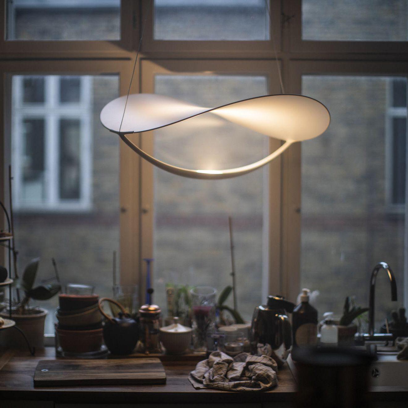 Shield Pendant Lamp Curved Organic Minimalist - Letslighting