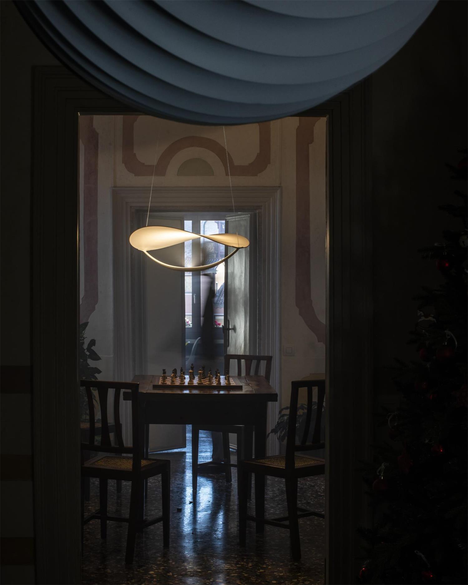 Shield Pendant Lamp Curved Organic Minimalist - Letslighting