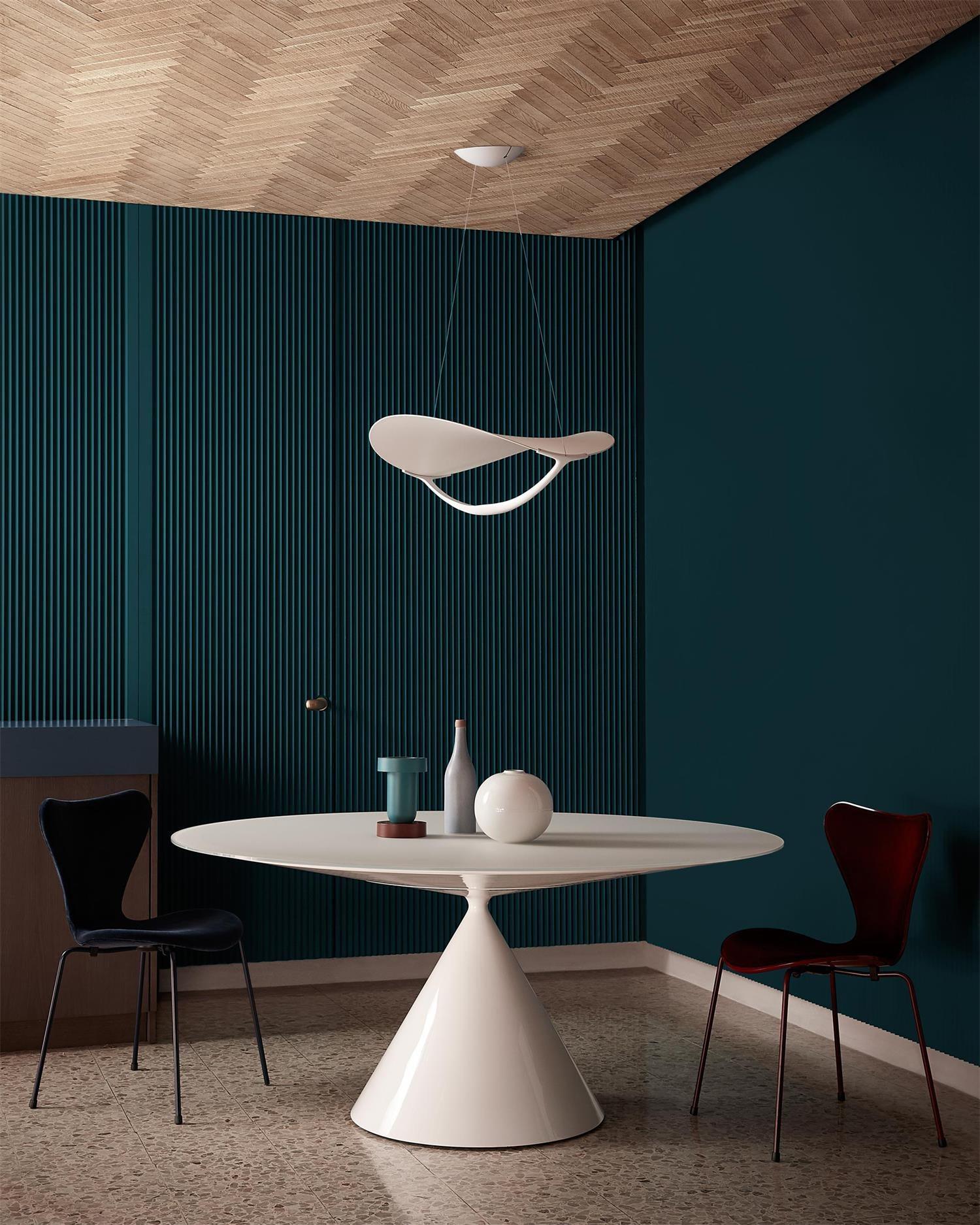 Shield Pendant Lamp Curved Organic Minimalist - Letslighting