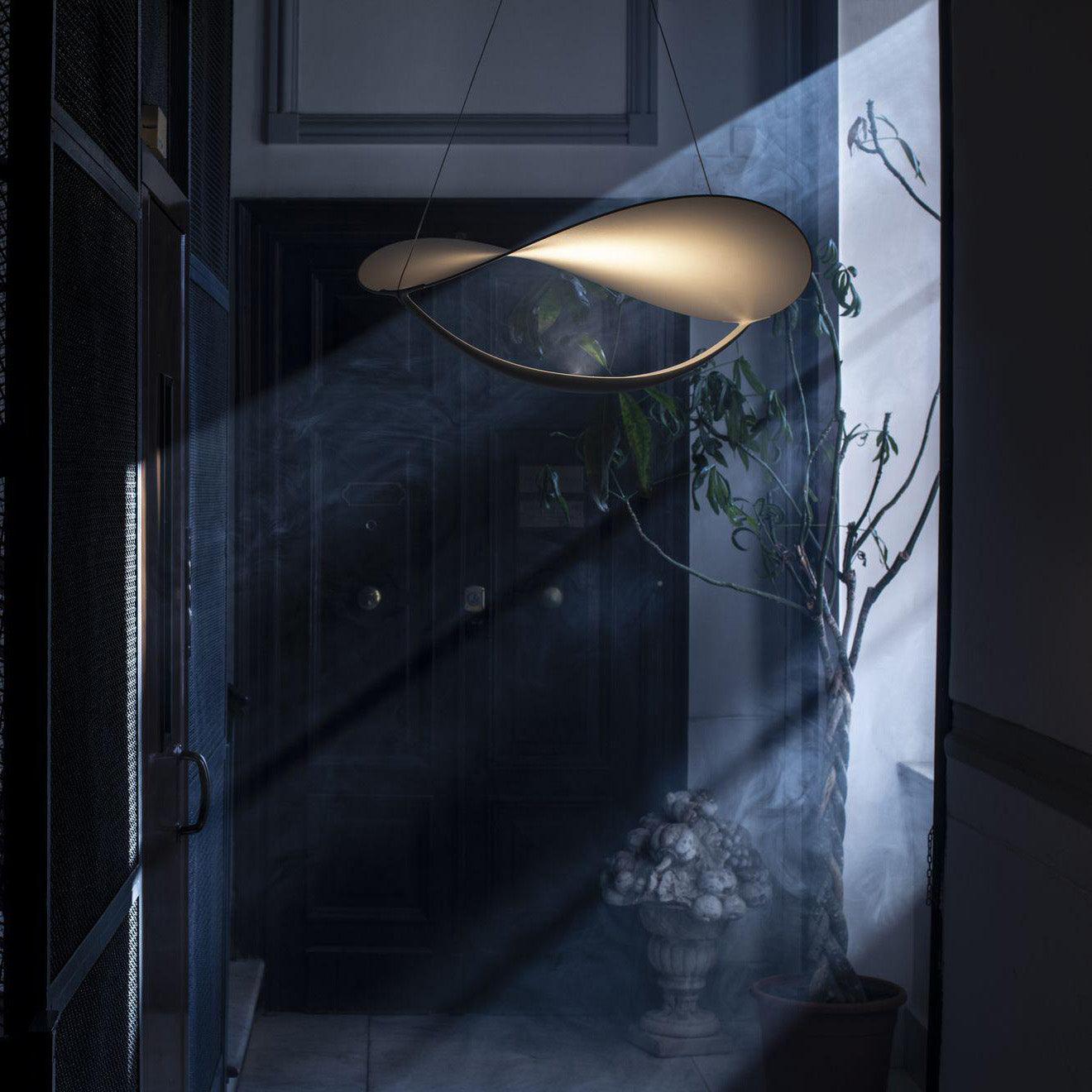 Shield Pendant Lamp Curved Organic Minimalist - Letslighting