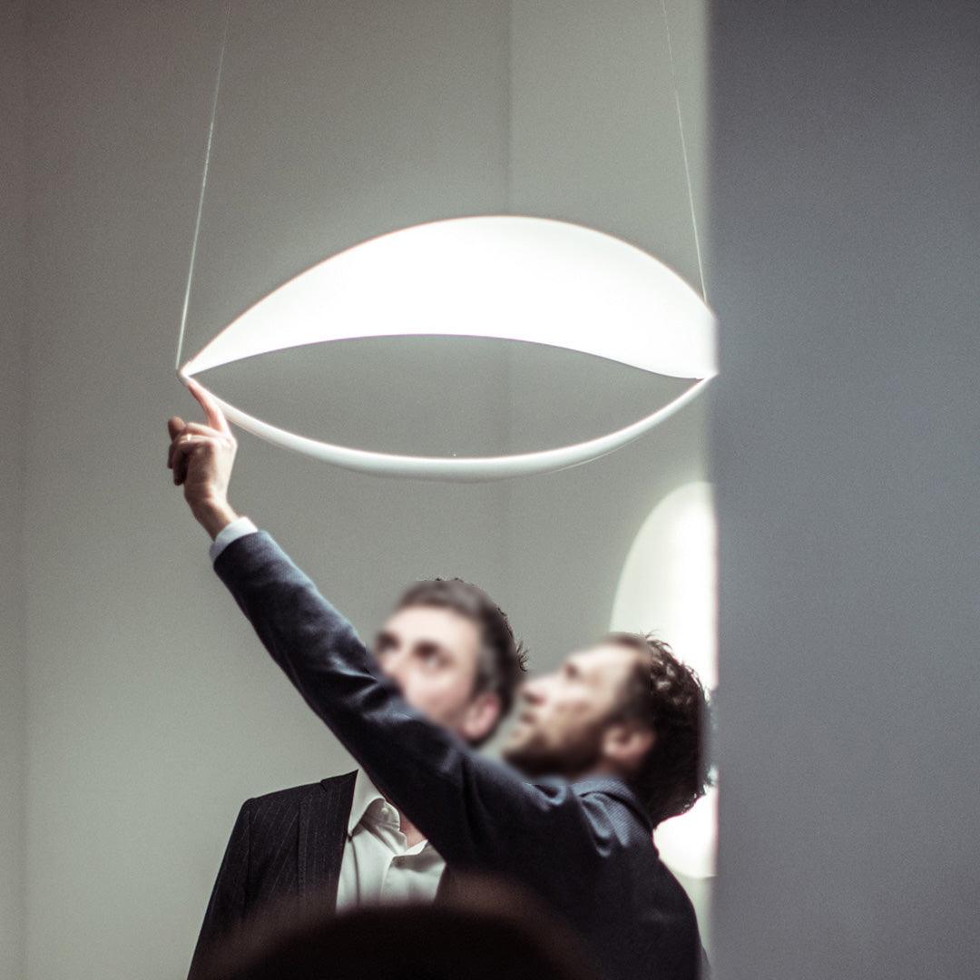 Shield Pendant Lamp Curved Organic Minimalist - Letslighting