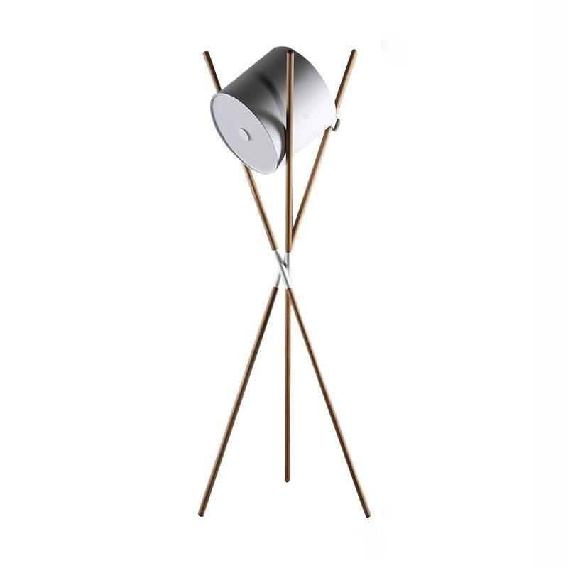 Colton Contemporary Wood Floor Lamp - Letslighting