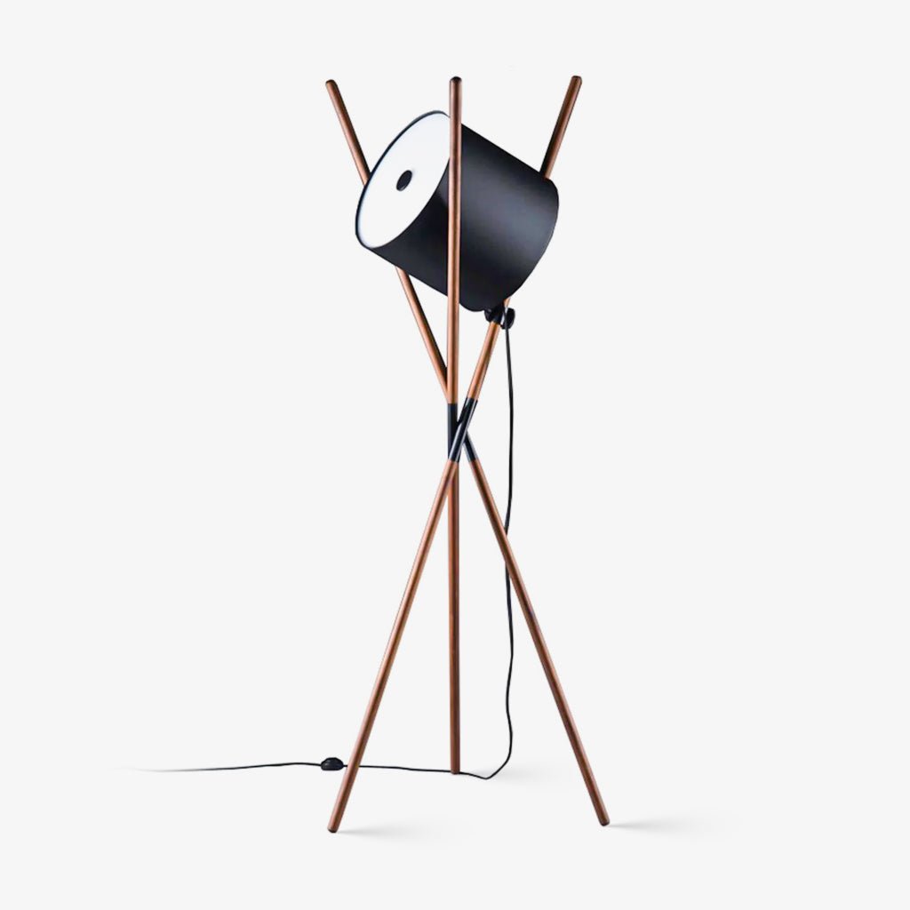 Colton Contemporary Wood Floor Lamp - Letslighting