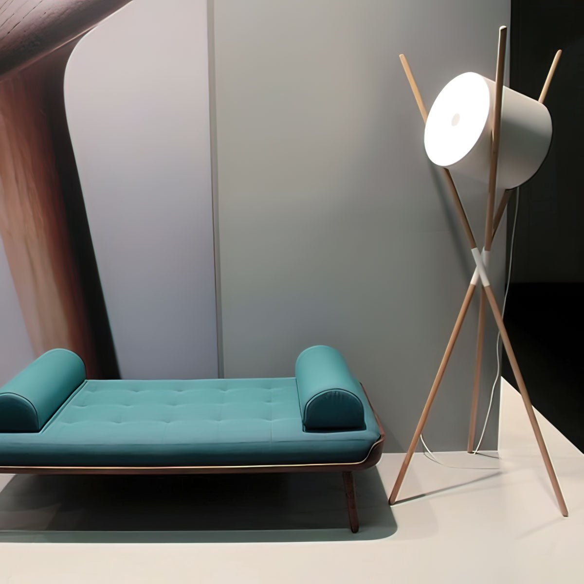 Colton Contemporary Wood Floor Lamp - Letslighting