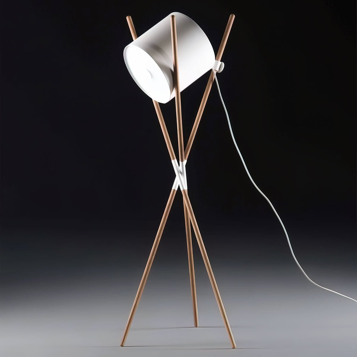 Colton Contemporary Wood Floor Lamp - Letslighting