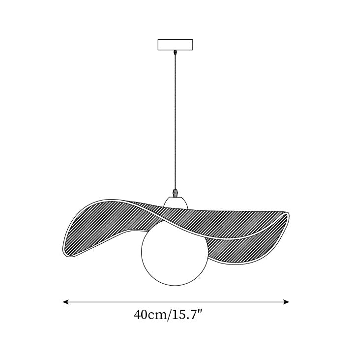 Shiloh Pendant Lamp Woven Organic Minimalist - Letslighting