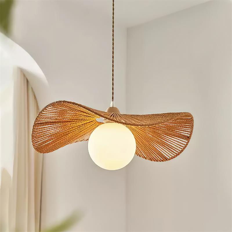 Shiloh Pendant Lamp Woven Organic Minimalist - Letslighting