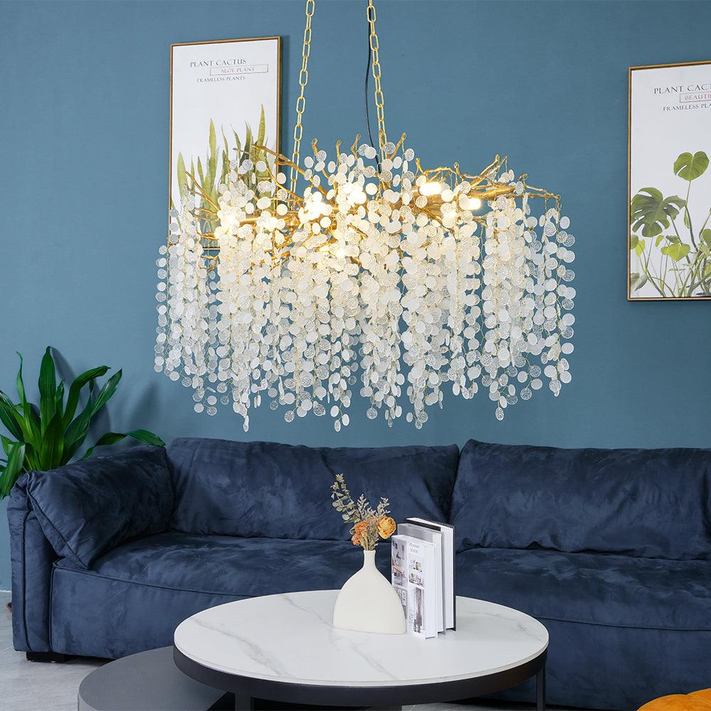 Lustra Pendant Lamp Crystal Dewdrop - Letslighting