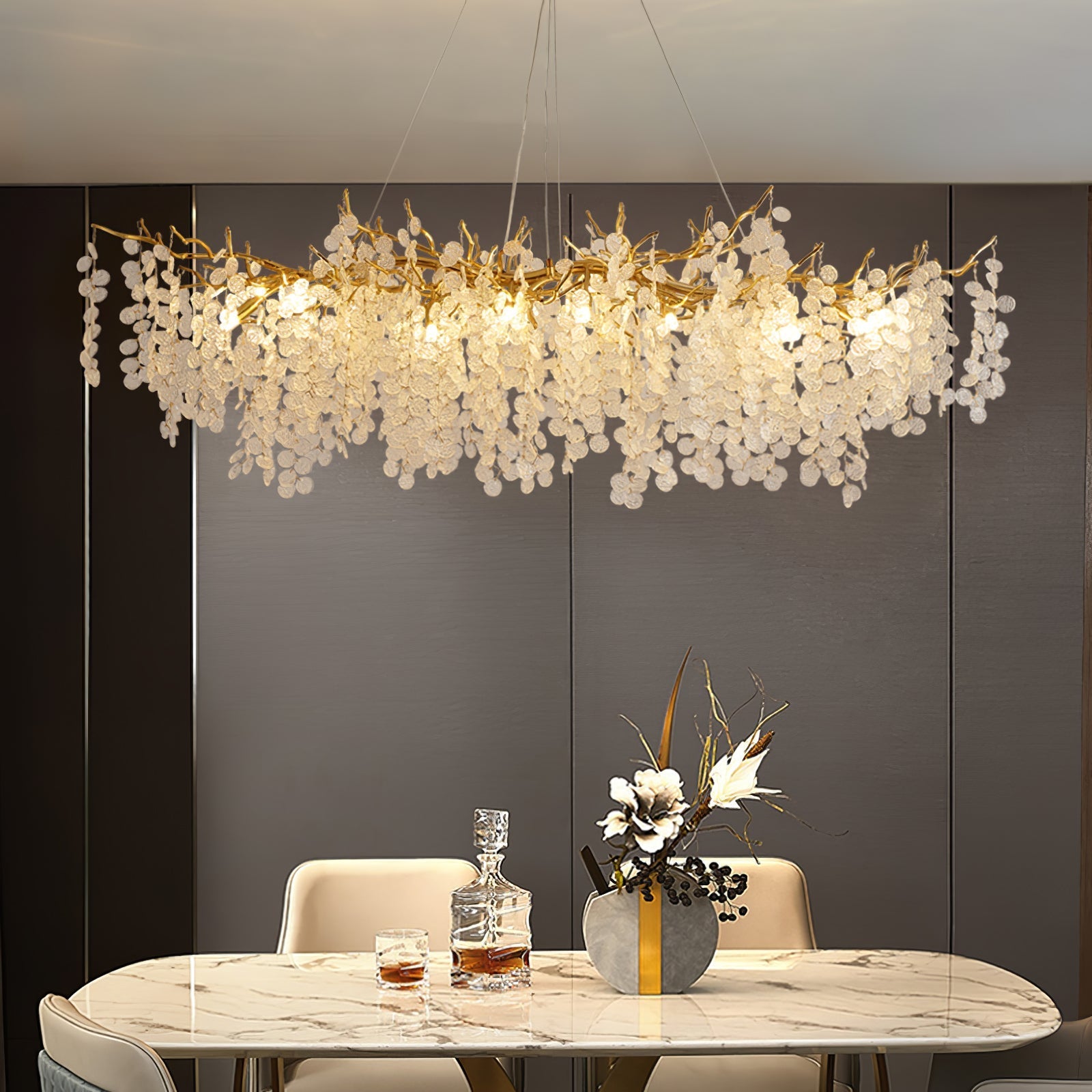 Lustra Pendant Lamp Crystal Dewdrop - Letslighting