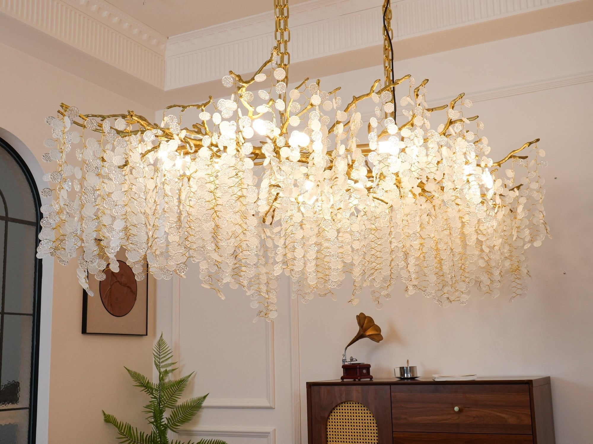 Lustra Pendant Lamp Crystal Dewdrop - Letslighting