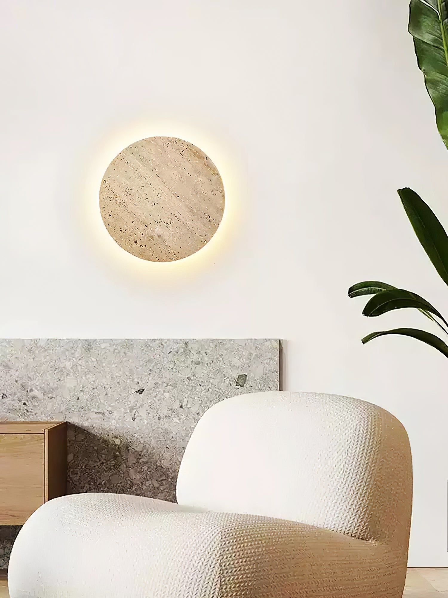Siena Modern Travertine Wall Light