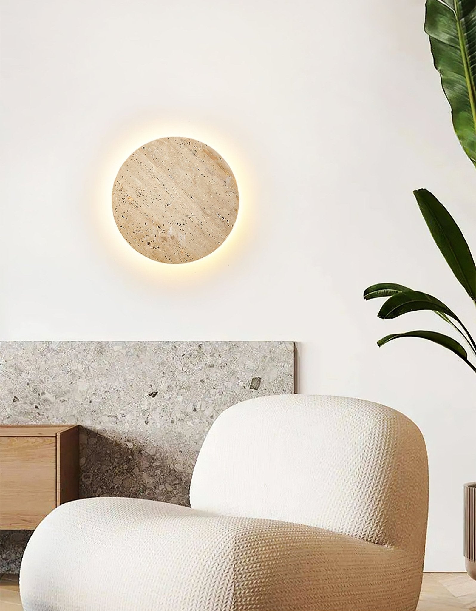 Siena Modern Travertine Wall Light