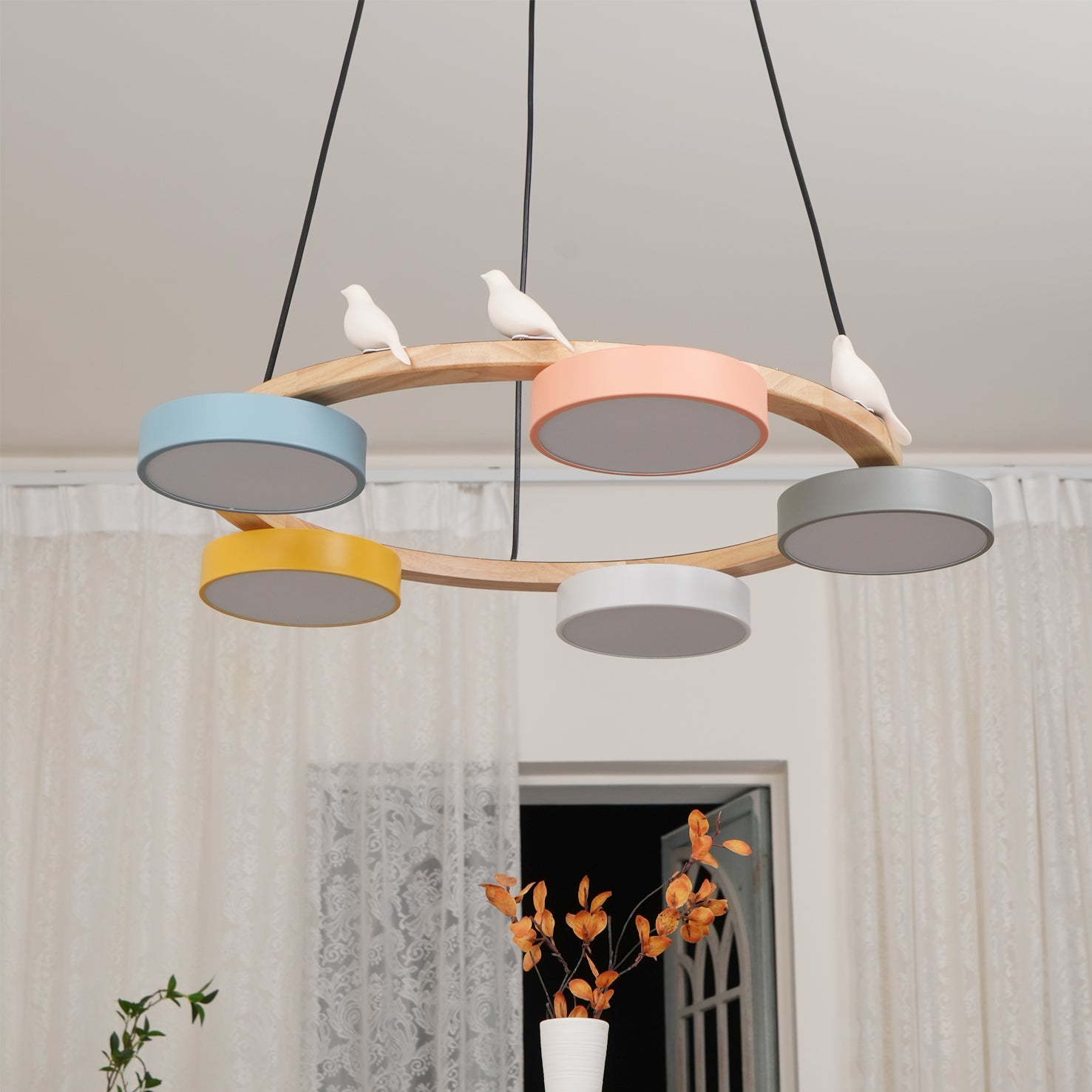 Muto  Chandelier Bird Round