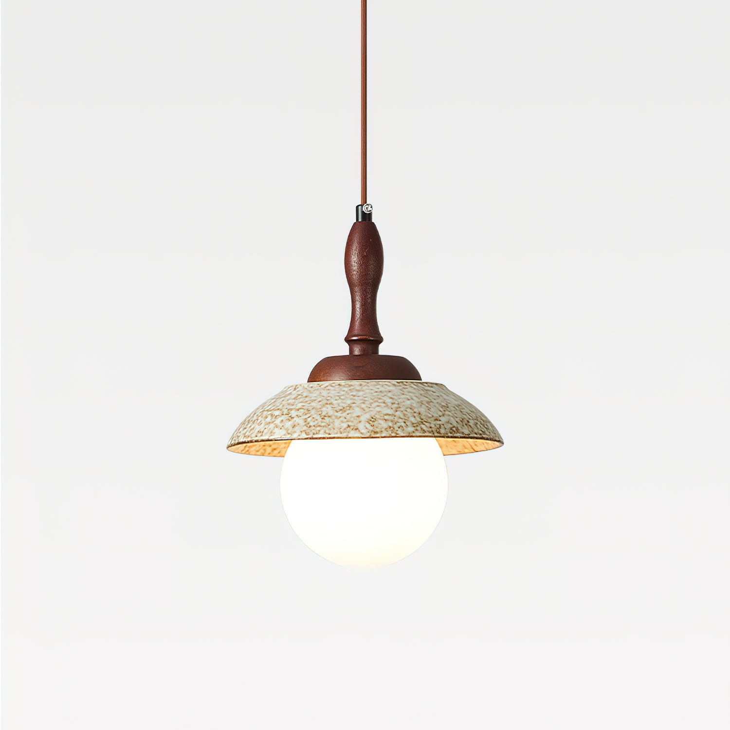Sienna Pendant Lamp Rustic Curved Warmth - Letslighting