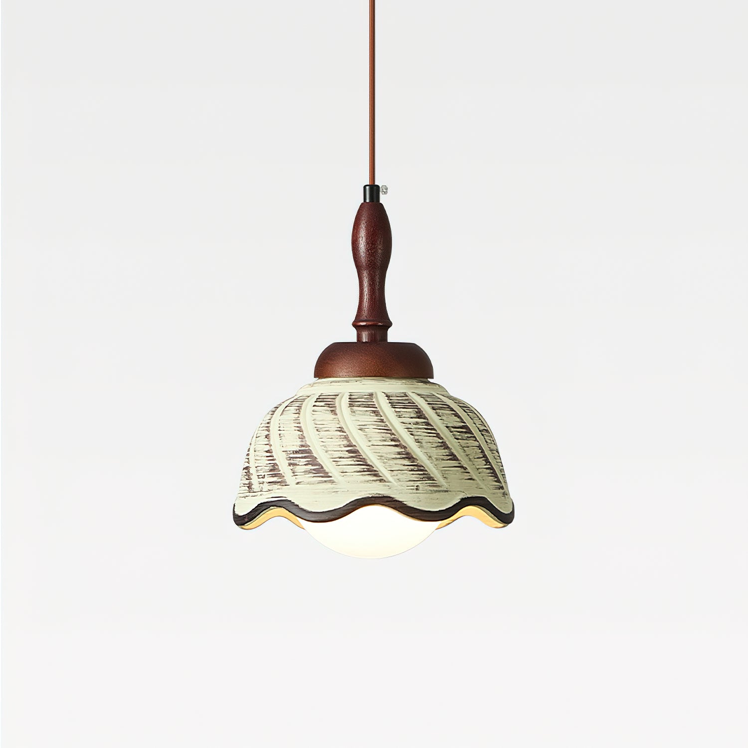 Sienna Pendant Lamp Rustic Curved Warmth - Letslighting