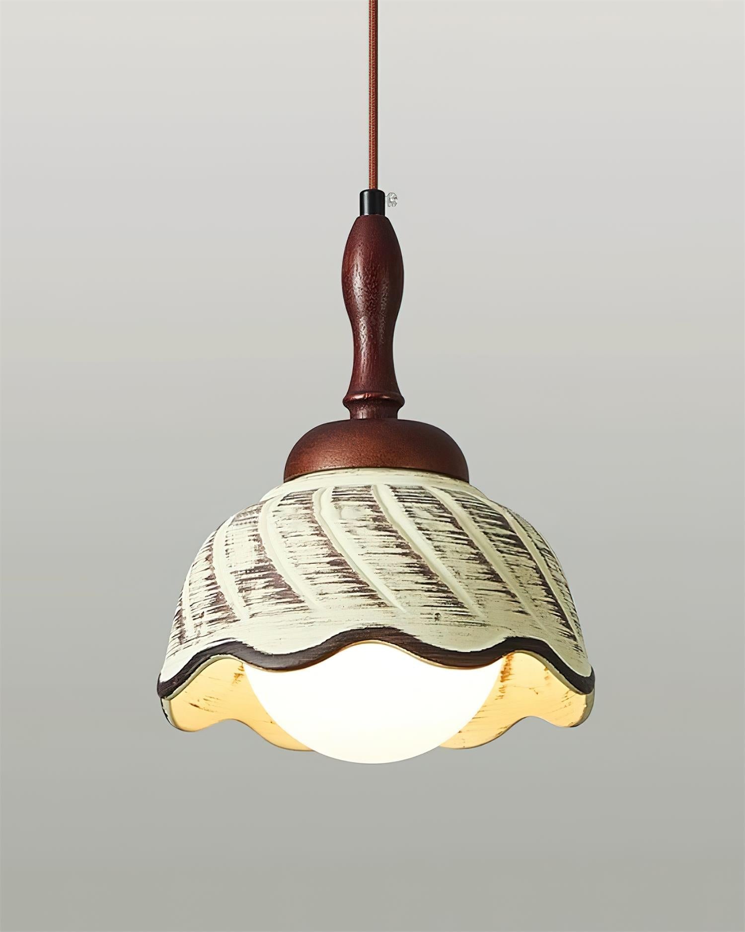 Sienna Pendant Lamp Rustic Curved Warmth - Letslighting