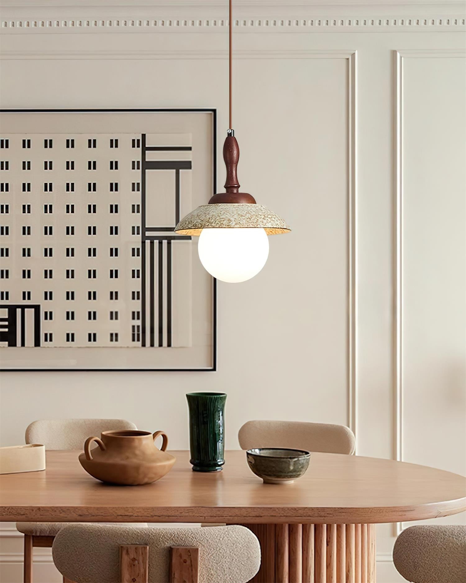 Sienna Pendant Lamp Rustic Curved Warmth - Letslighting