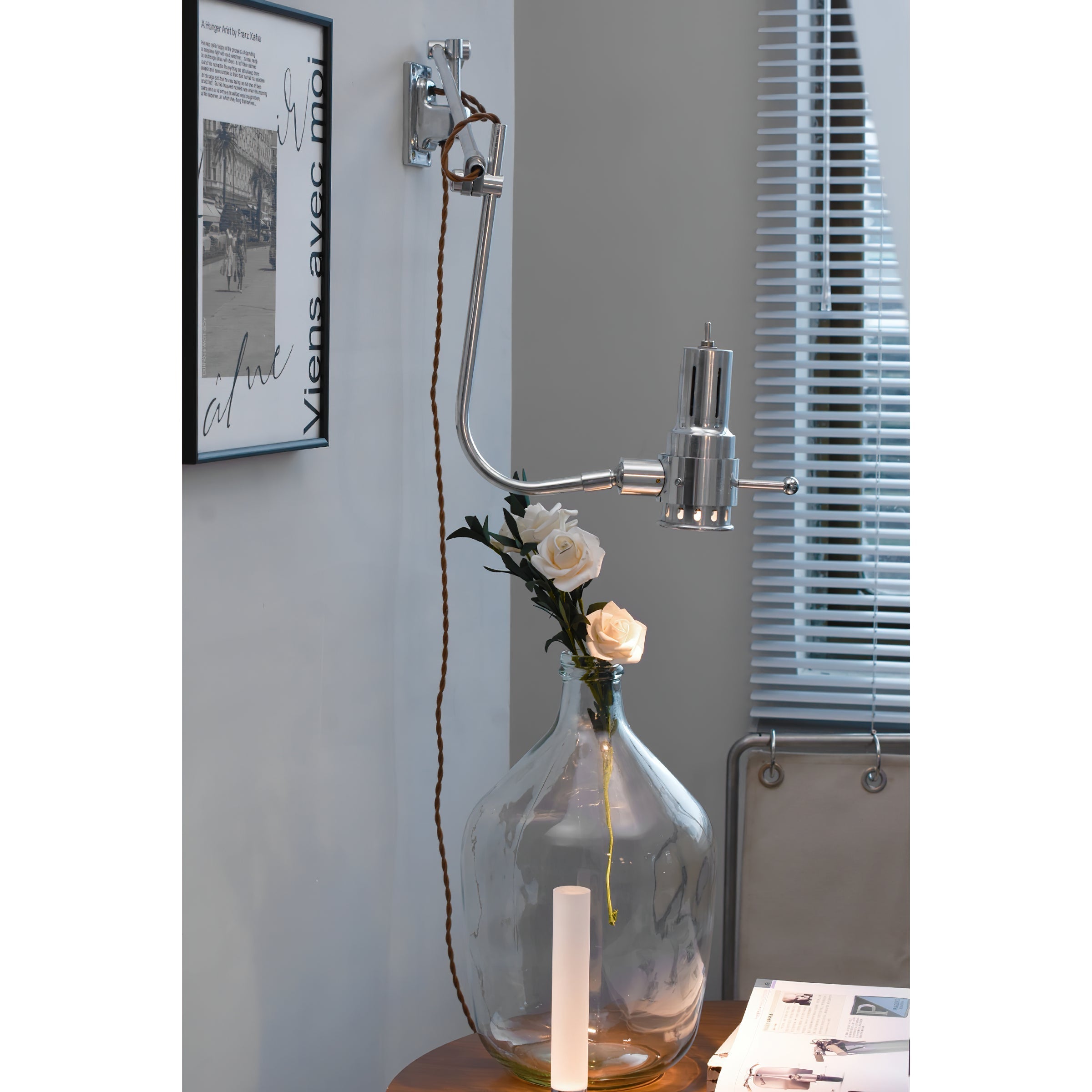 Ersolis Vintage Industrial Swing Arm Sconce Wall Lamp - Letslighting