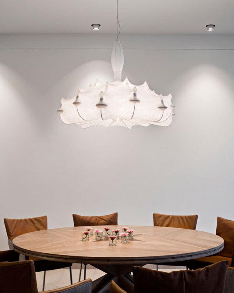 Marcel Chandelier Cocoon Resin Crystal Glow - Letslighting