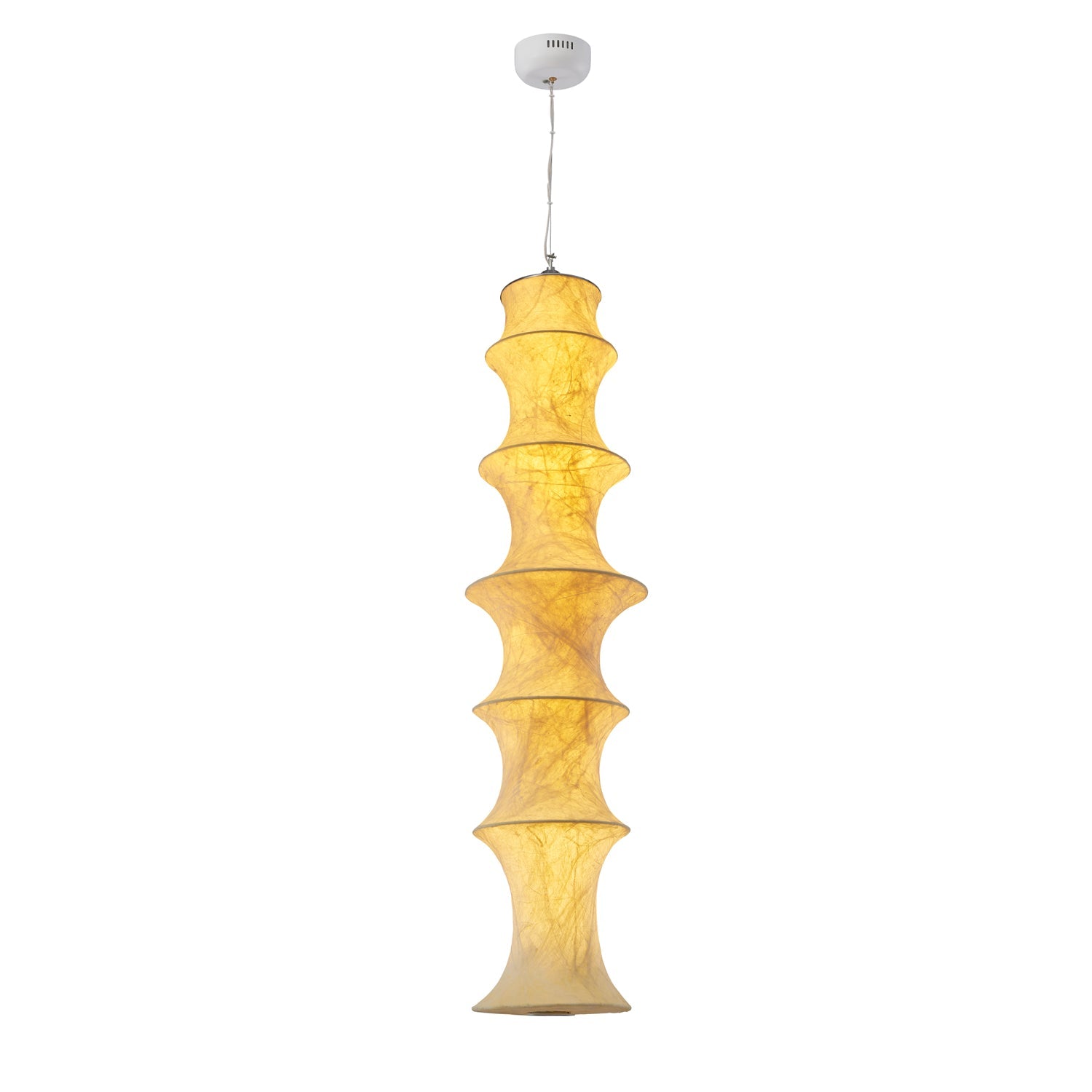 Elraeor Layered Mulberry Silk Pendant Light - Letslighting