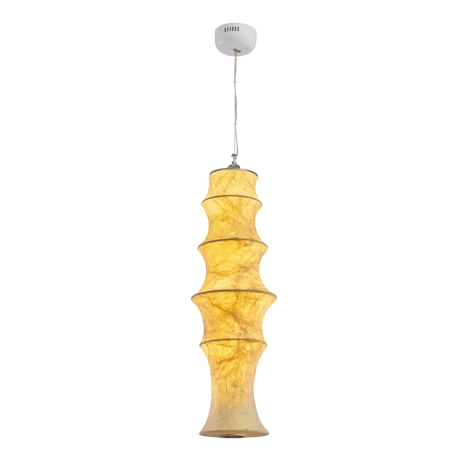 Elraeor Layered Mulberry Silk Pendant Light - Letslighting