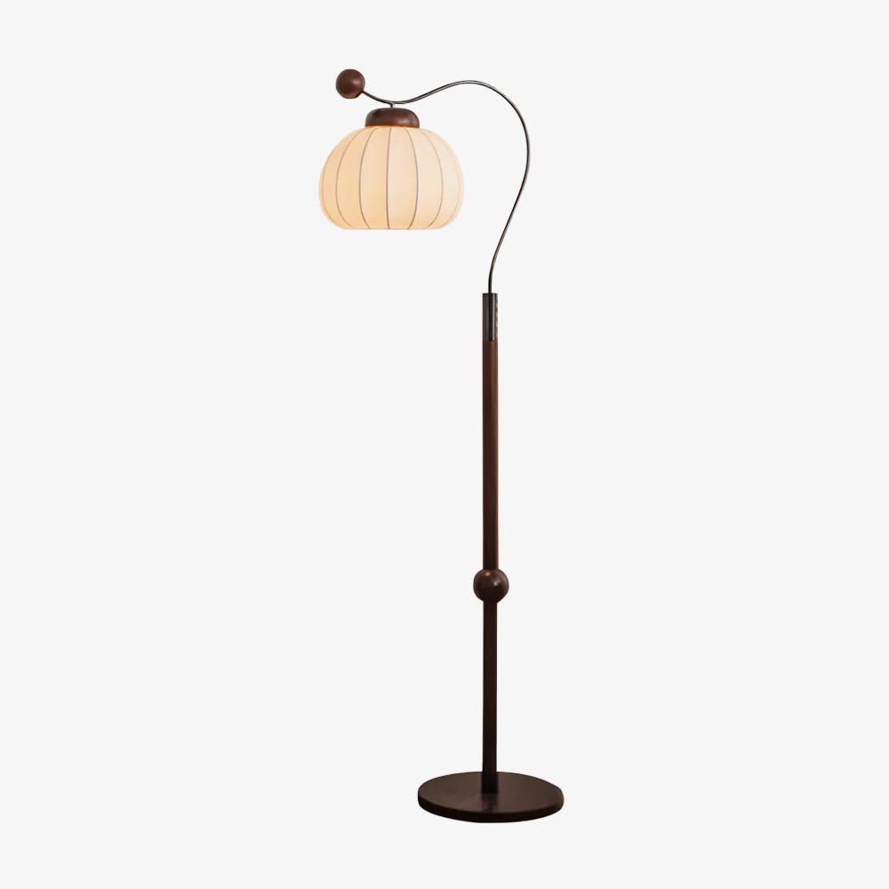 Thalis Silk Wood Floor Lamp - Letslighting