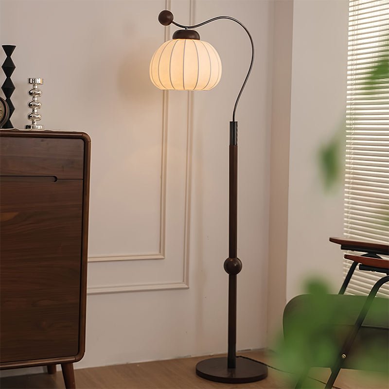 Thalis Silk Wood Floor Lamp - Letslighting