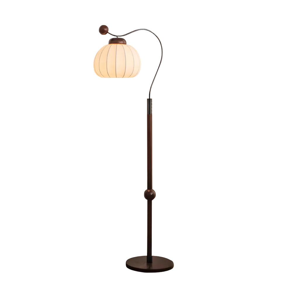 Thalis Silk Wood Floor Lamp - Letslighting
