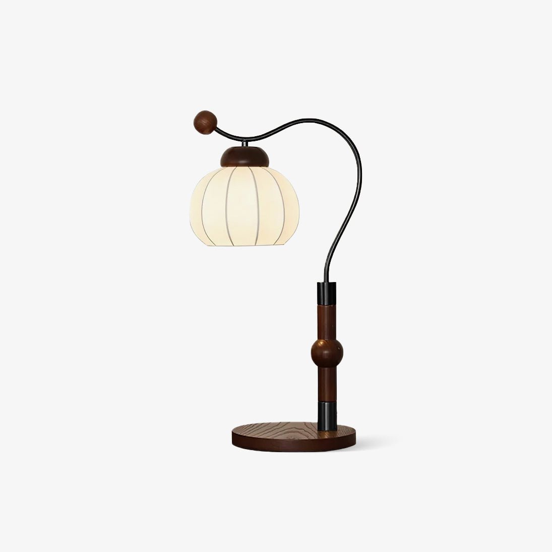 Zyran Silk Wood Retro Table Lamp - Letslighting