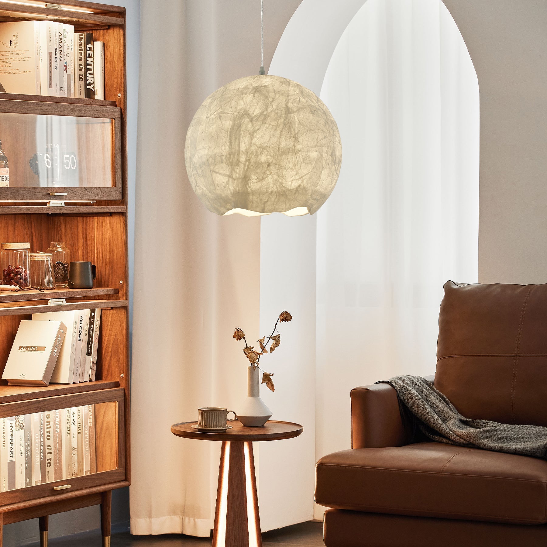 Nest Organic Silk Pendant Lamp - Letslighting