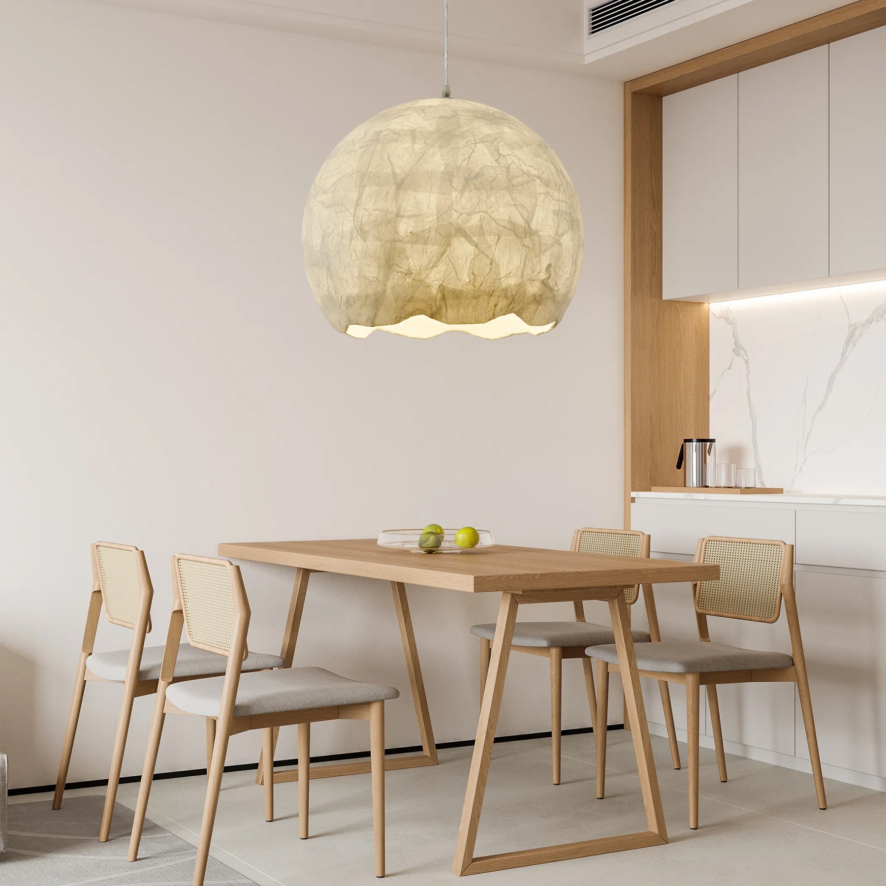 Nest Organic Silk Pendant Lamp - Letslighting