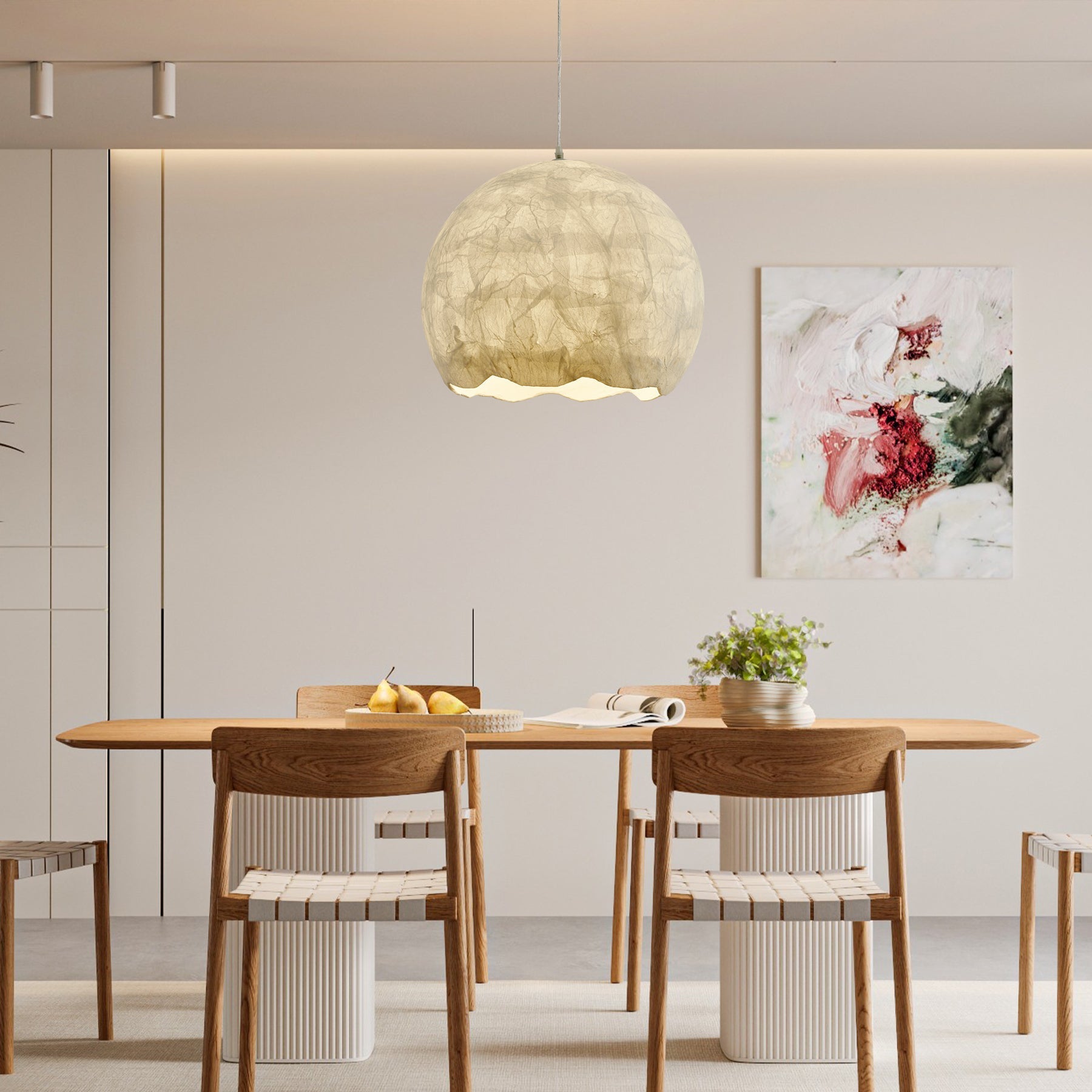 Nest Organic Silk Pendant Lamp - Letslighting