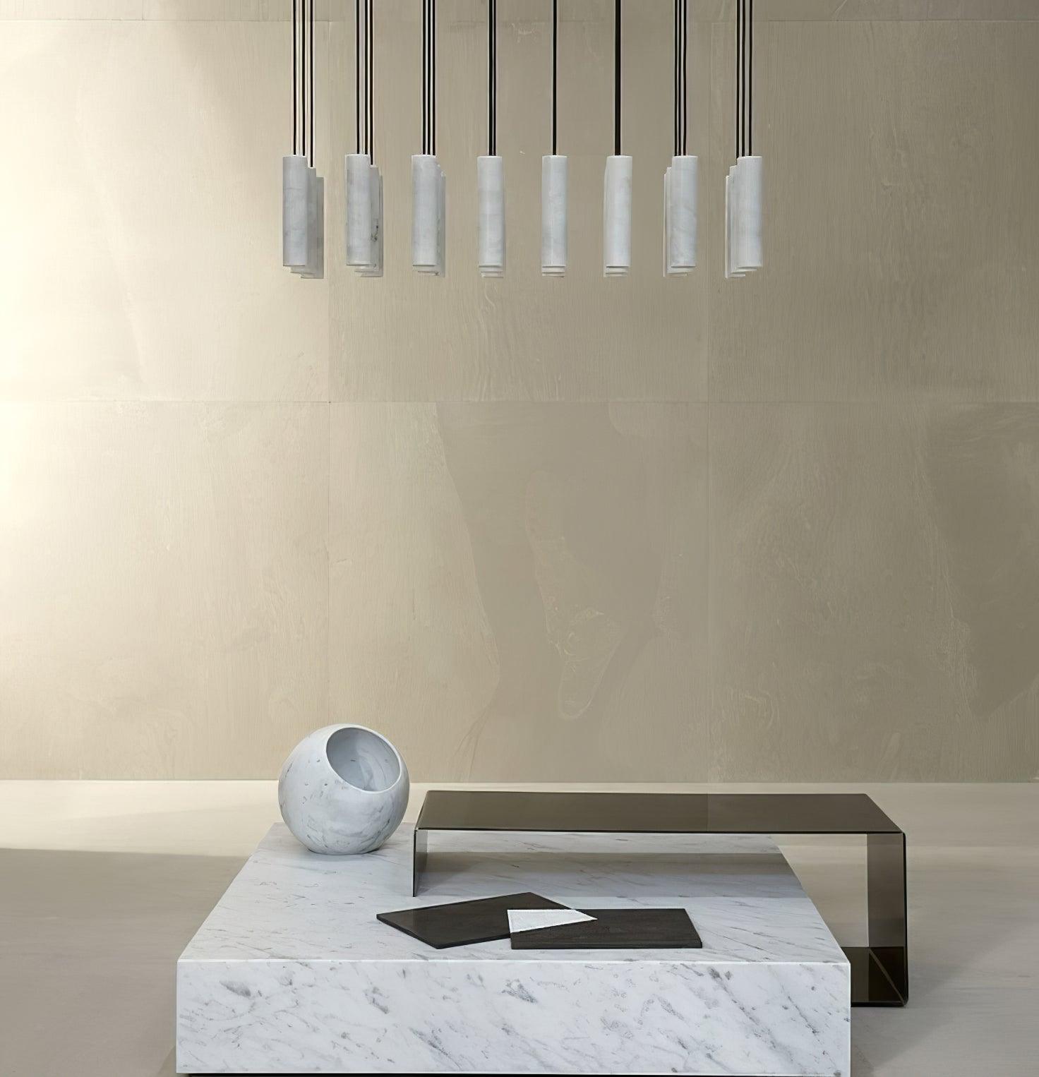 Nyxara Cluster Alabaster Pendant Light - Letslighting