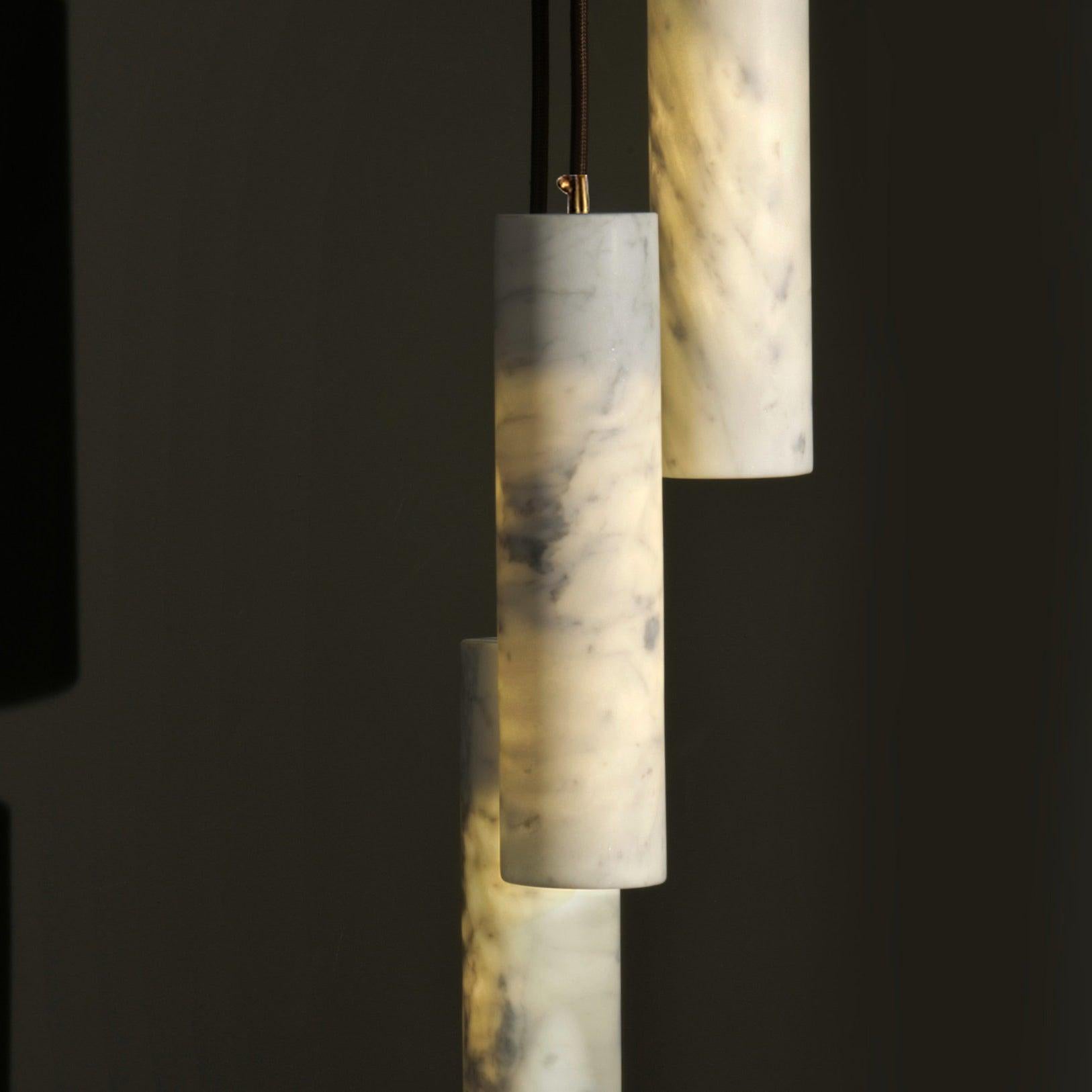 Nyxara Cluster Alabaster Pendant Light - Letslighting