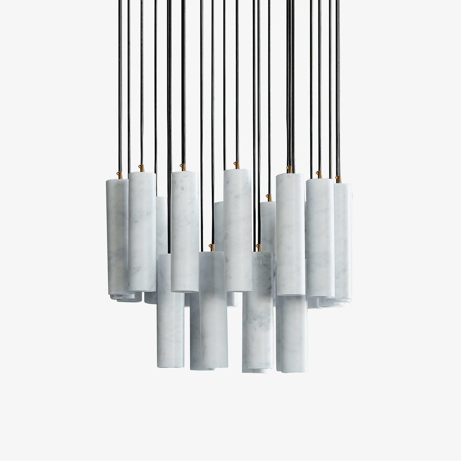 Nyxara Cluster Alabaster Pendant Light - Letslighting