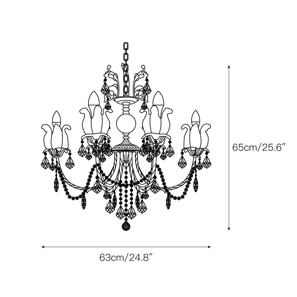 Evynyra Postmodern Luxury Brass Crystal Chandelier - Letslighting