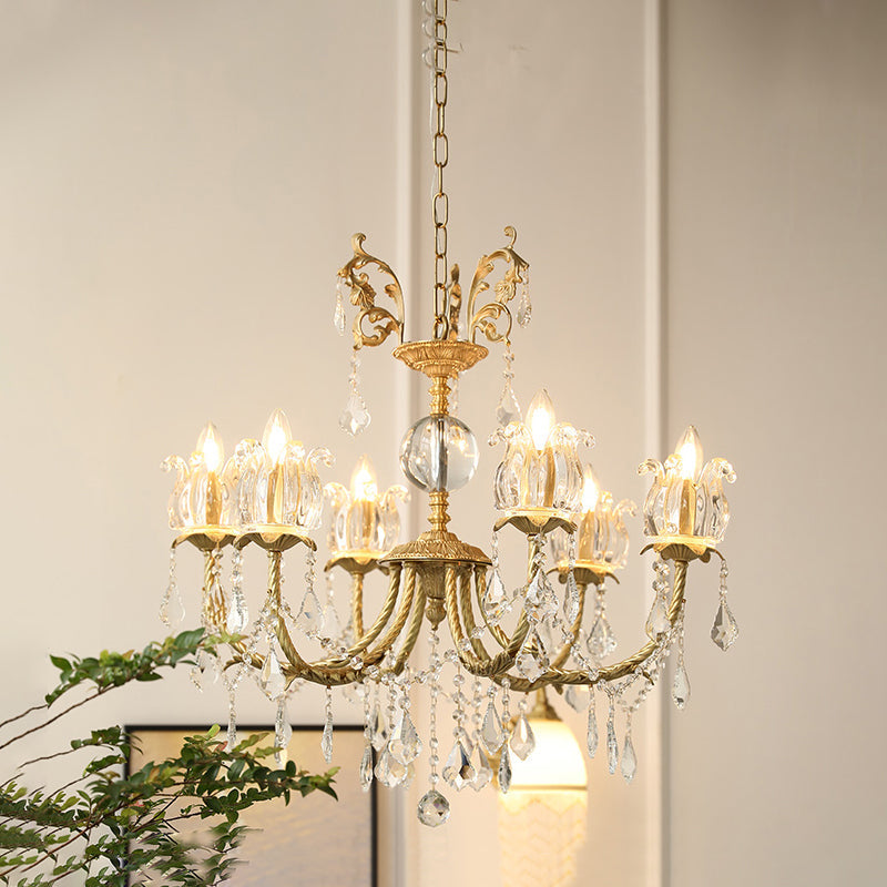 Evynyra Postmodern Luxury Brass Crystal Chandelier - Letslighting