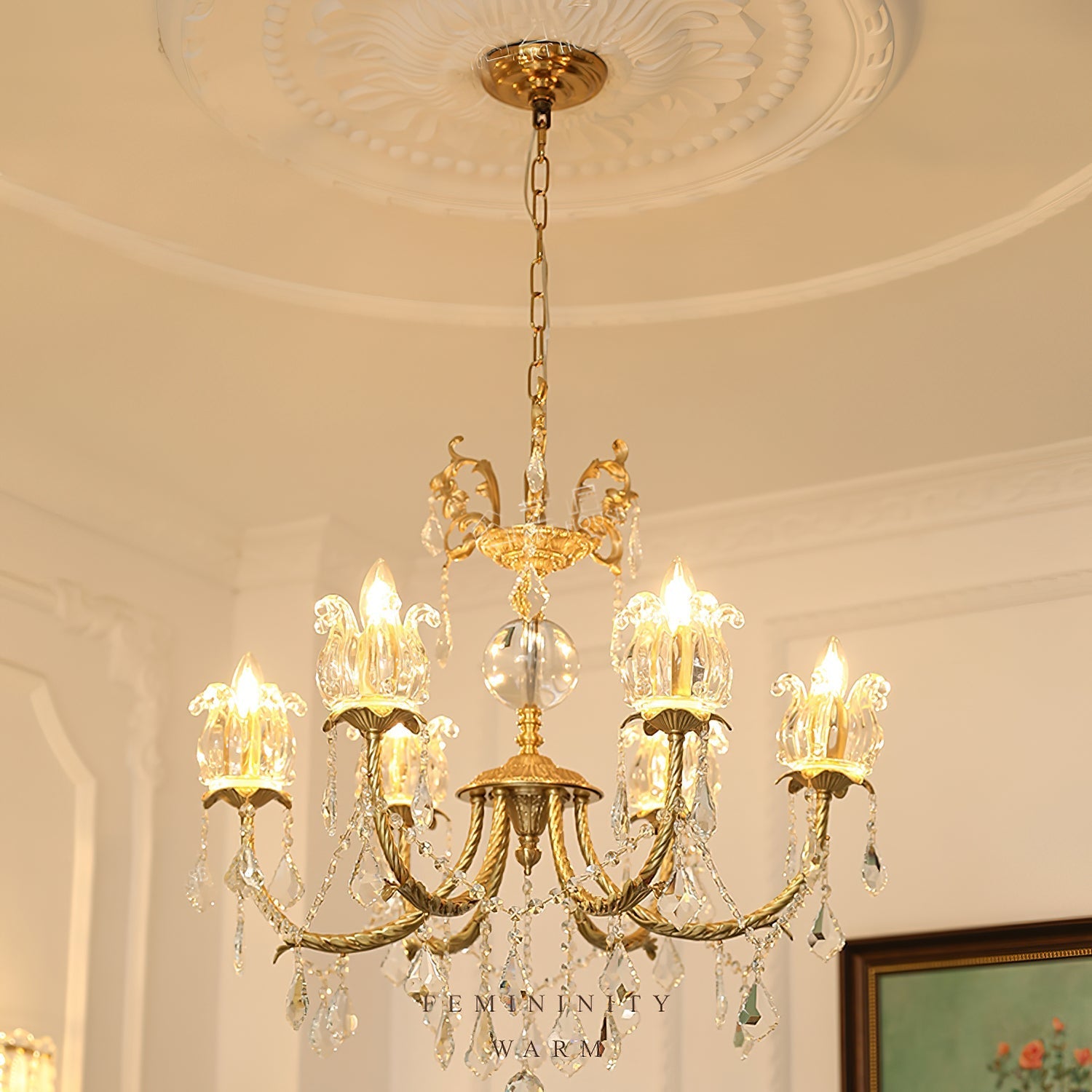 Evynyra Postmodern Luxury Brass Crystal Chandelier - Letslighting